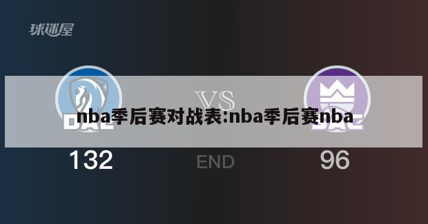 nba季后赛对战表:nba季后赛nba